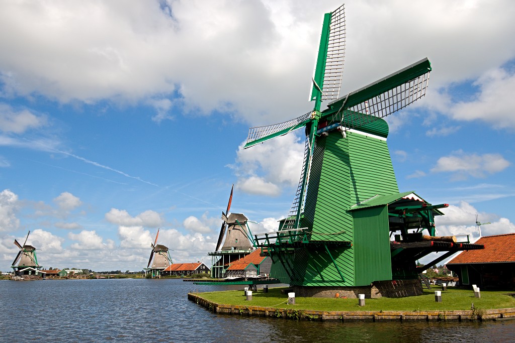 zaanse schans zaandam hdr zaanstad erfgoed unesco erfgoedlijst museum molens molen Albert Heijn attractie klompen polder